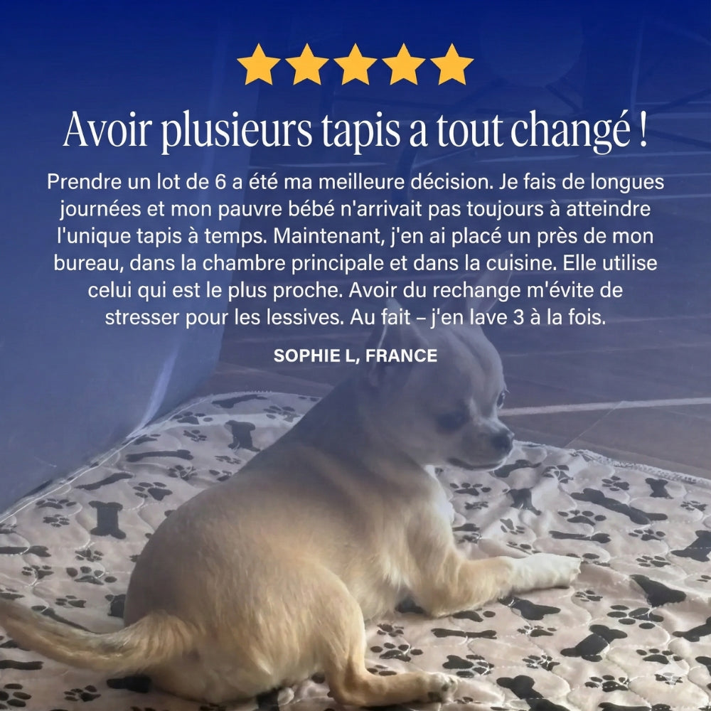 PuppyPad - Tapis de Propreté Réutilisable & Durable